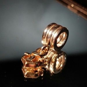 Anchor dangle Pandora charm with 14K gold